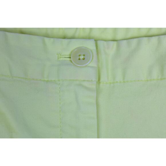 Talbots The Weekender Size 14 Pants Straight Leg Yellow-Lime - Picture 3 of 8